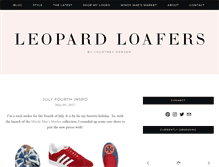 Tablet Screenshot of leopardloafers.com